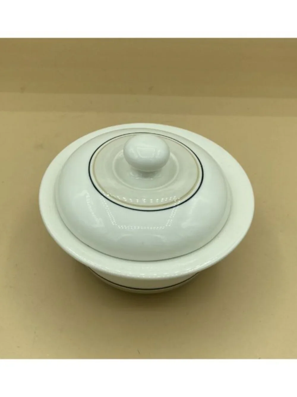 ARABIA Finland Seita Arctica Sugar Bowl With Lid